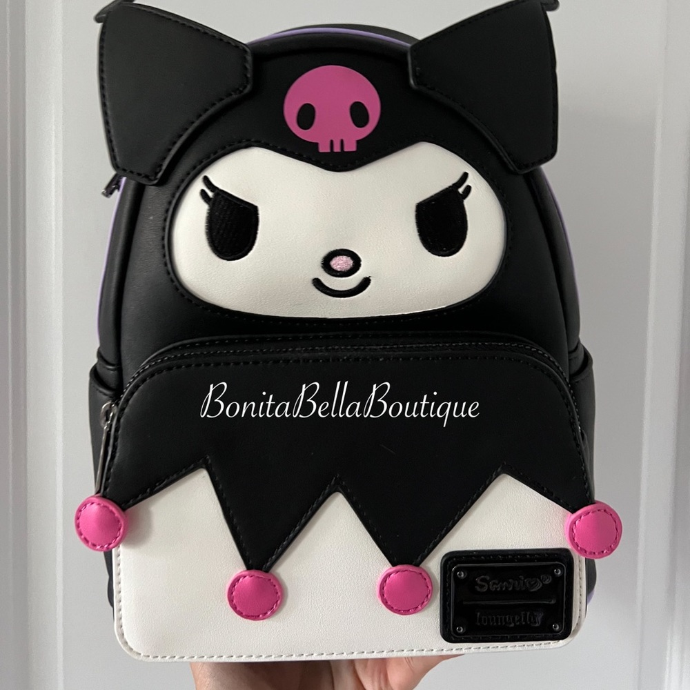 2022 Loungefly Kuromi Sanrio Backpack black label New